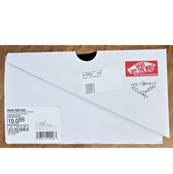 VANS Skate Half Cab x No Comply x Daniel Johnston Shoes Men Sz10 PREMIUM Leather - Picture 8 of 8